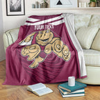 Custom Queensland Rugby Blanket Maroons Cane Toad Origin Sporty