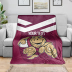 Custom Queensland Rugby Blanket Maroons Cane Toad Origin Sporty
