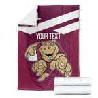 Custom Queensland Rugby Blanket Maroons Cane Toad Origin Sporty