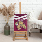 Custom Queensland Rugby Canvas Wall Art Maroons Cane Toad Origin Sporty