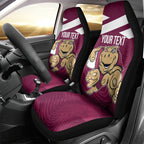 Custom Queensland Rugby Car Seat Cover Maroons Cane Toad Origin Sporty