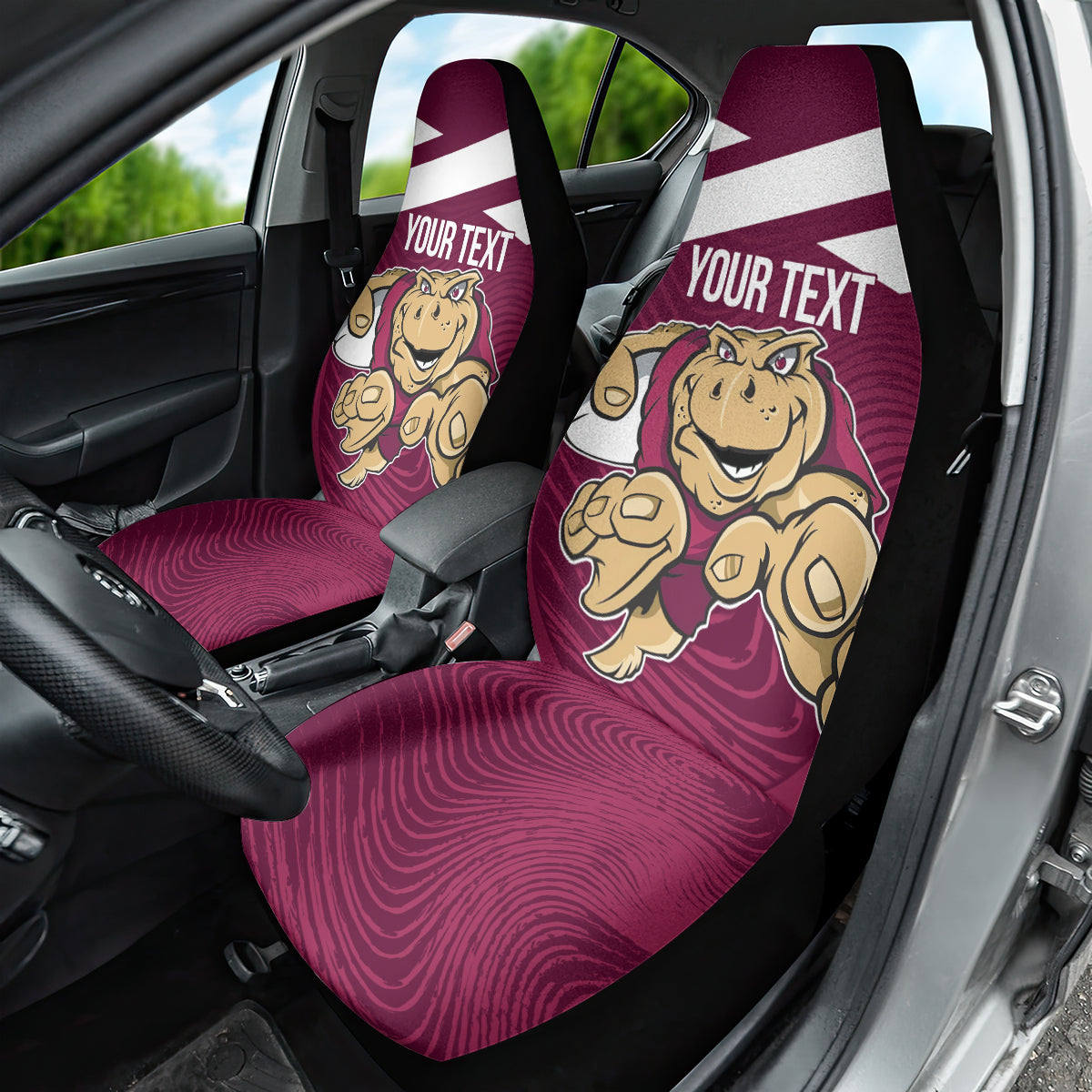 Custom Queensland Rugby Car Seat Cover Maroons Cane Toad Origin Sporty