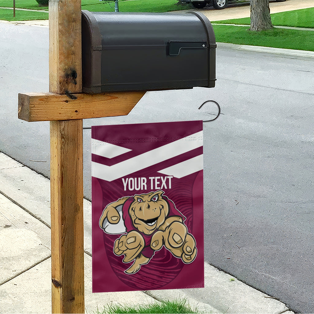 Custom Queensland Rugby Garden Flag Maroons Cane Toad Origin Sporty