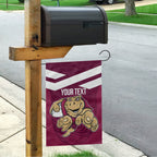 Custom Queensland Rugby Garden Flag Maroons Cane Toad Origin Sporty