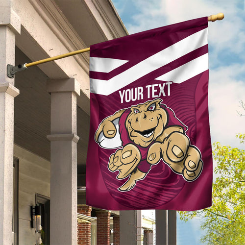 Custom Queensland Rugby Garden Flag Maroons Cane Toad Origin Sporty