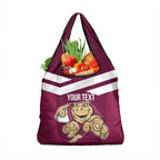 Custom Queensland Rugby Grocery Bag Maroons Cane Toad Origin Sporty