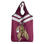 Custom Queensland Rugby Grocery Bag Maroons Cane Toad Origin Sporty