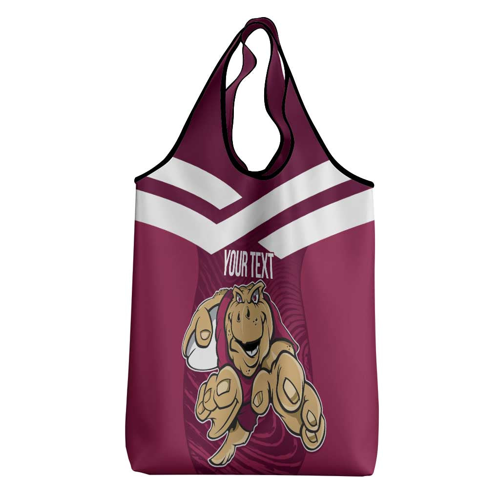Custom Queensland Rugby Grocery Bag Maroons Cane Toad Origin Sporty