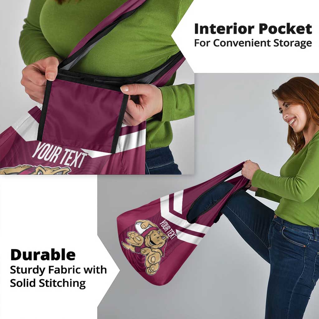 Custom Queensland Rugby Grocery Bag Maroons Cane Toad Origin Sporty