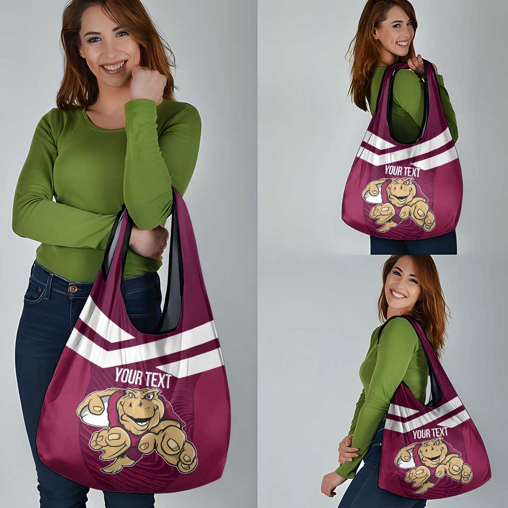 Custom Queensland Rugby Grocery Bag Maroons Cane Toad Origin Sporty