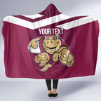 Custom Queensland Rugby Hooded Blanket Maroons Cane Toad Origin Sporty