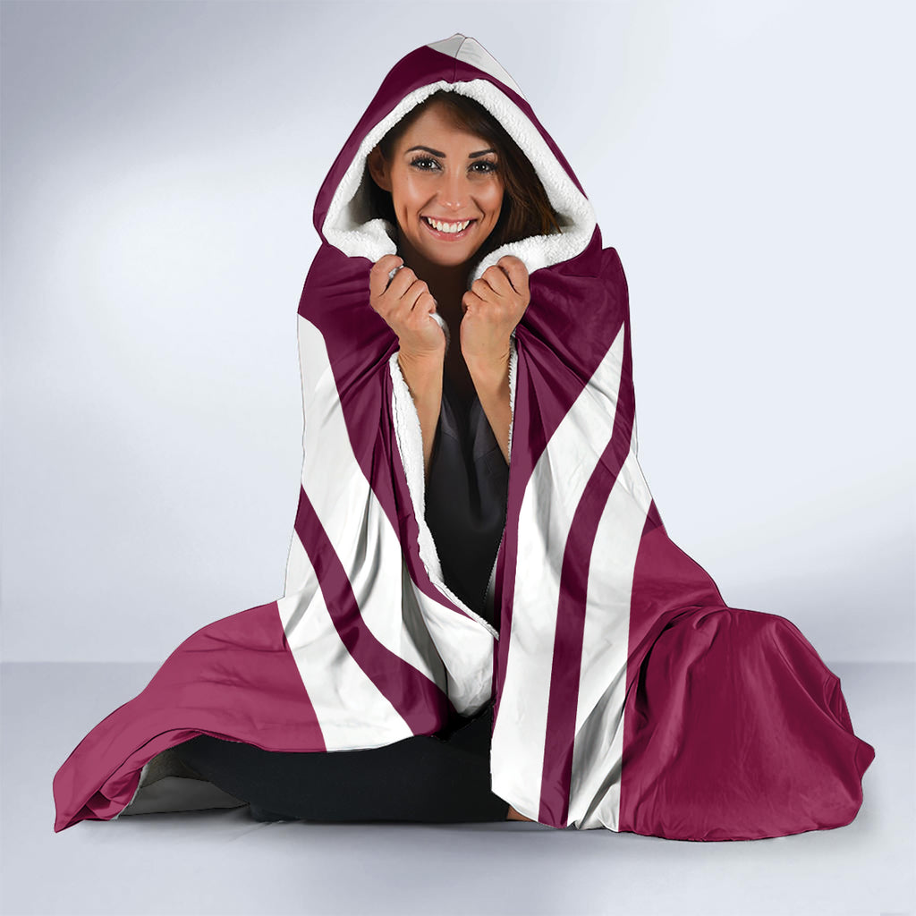 Custom Queensland Rugby Hooded Blanket Maroons Cane Toad Origin Sporty