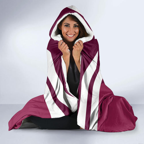 Custom Queensland Rugby Hooded Blanket Maroons Cane Toad Origin Sporty