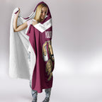 Custom Queensland Rugby Hooded Blanket Maroons Cane Toad Origin Sporty