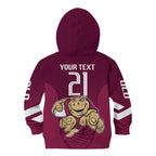Custom Queensland Rugby Kid Hoodie Maroons Cane Toad Origin Sporty