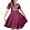 Custom Queensland Rugby Kid Short Sleeve Dress Maroons Cane Toad Origin Sporty