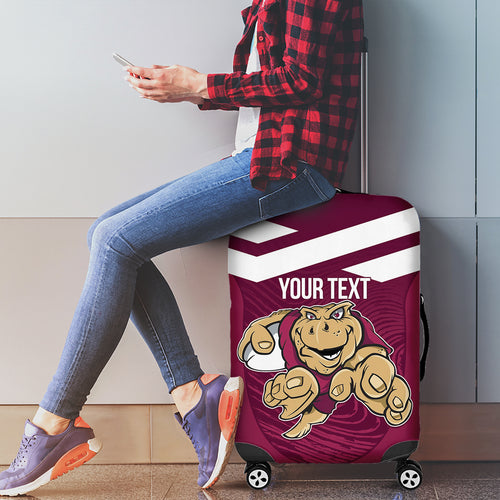 Custom Queensland Rugby Luggage Cover Maroons Cane Toad Origin Sporty