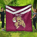 Custom Queensland Rugby Quilt Maroons Cane Toad Origin Sporty