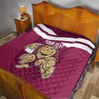 Custom Queensland Rugby Quilt Maroons Cane Toad Origin Sporty