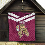 Custom Queensland Rugby Quilt Maroons Cane Toad Origin Sporty