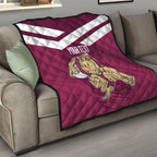 Custom Queensland Rugby Quilt Maroons Cane Toad Origin Sporty
