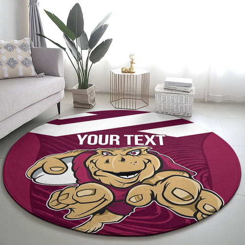 Custom Queensland Rugby Round Carpet Maroons Cane Toad Origin Sporty