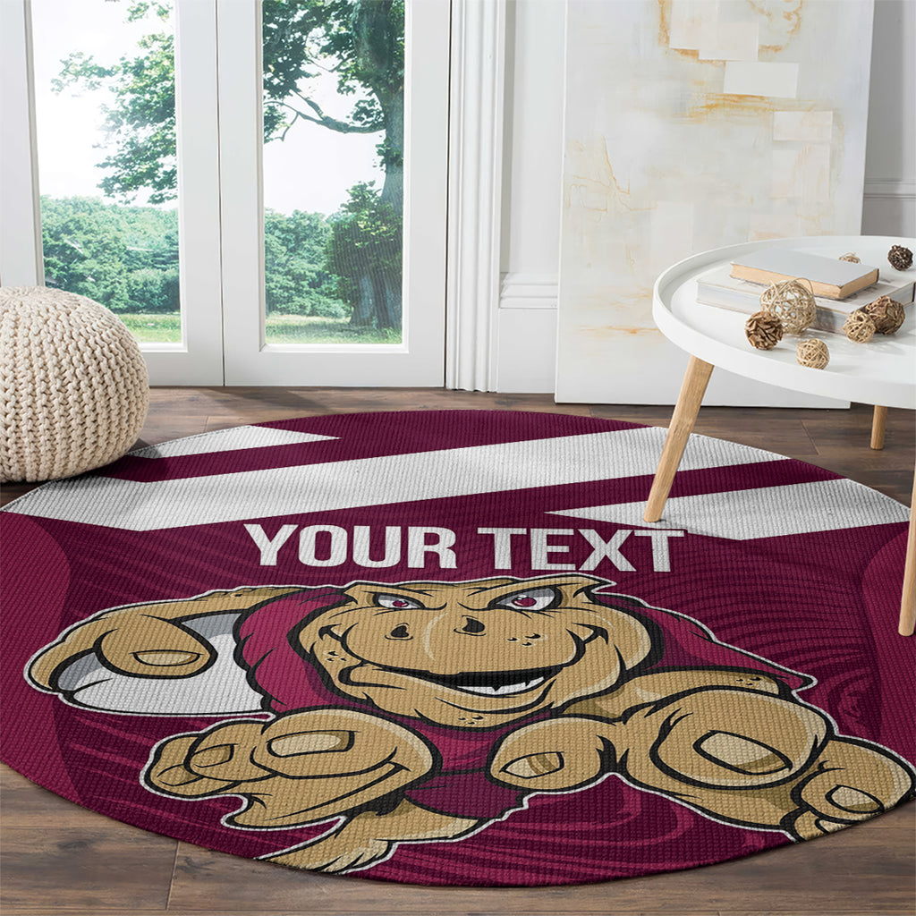 Custom Queensland Rugby Round Carpet Maroons Cane Toad Origin Sporty