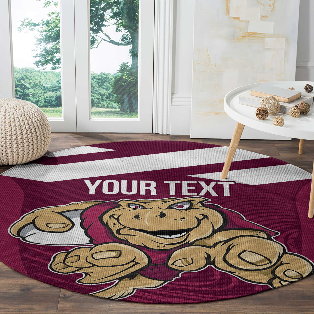 Custom Queensland Rugby Round Carpet Maroons Cane Toad Origin Sporty