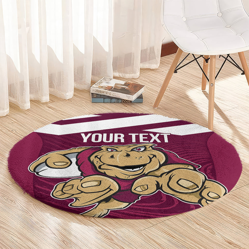 Custom Queensland Rugby Round Carpet Maroons Cane Toad Origin Sporty