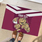 Custom Queensland Rugby Rubber Doormat Maroons Cane Toad Origin Sporty