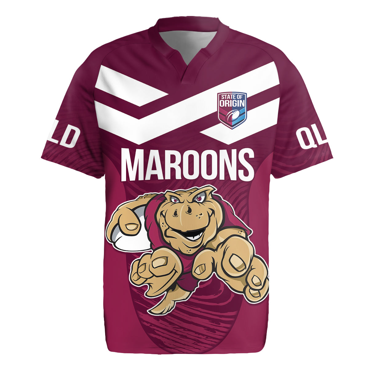Custom Queensland Rugby Rugby Jersey Maroons Cane Toad Origin Sporty