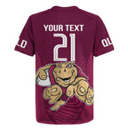 Custom Queensland Rugby Rugby Jersey Maroons Cane Toad Origin Sporty
