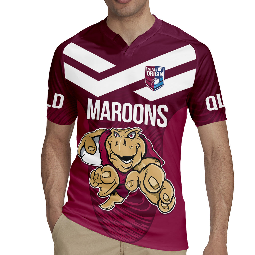 Custom Queensland Rugby Rugby Jersey Maroons Cane Toad Origin Sporty