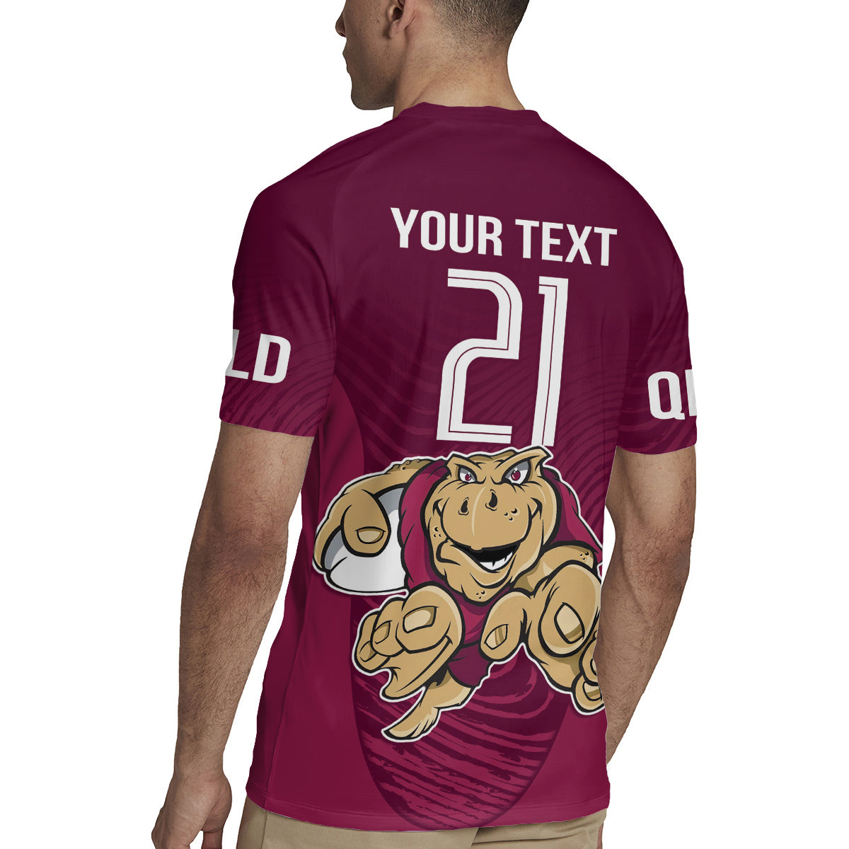 Custom Queensland Rugby Rugby Jersey Maroons Cane Toad Origin Sporty