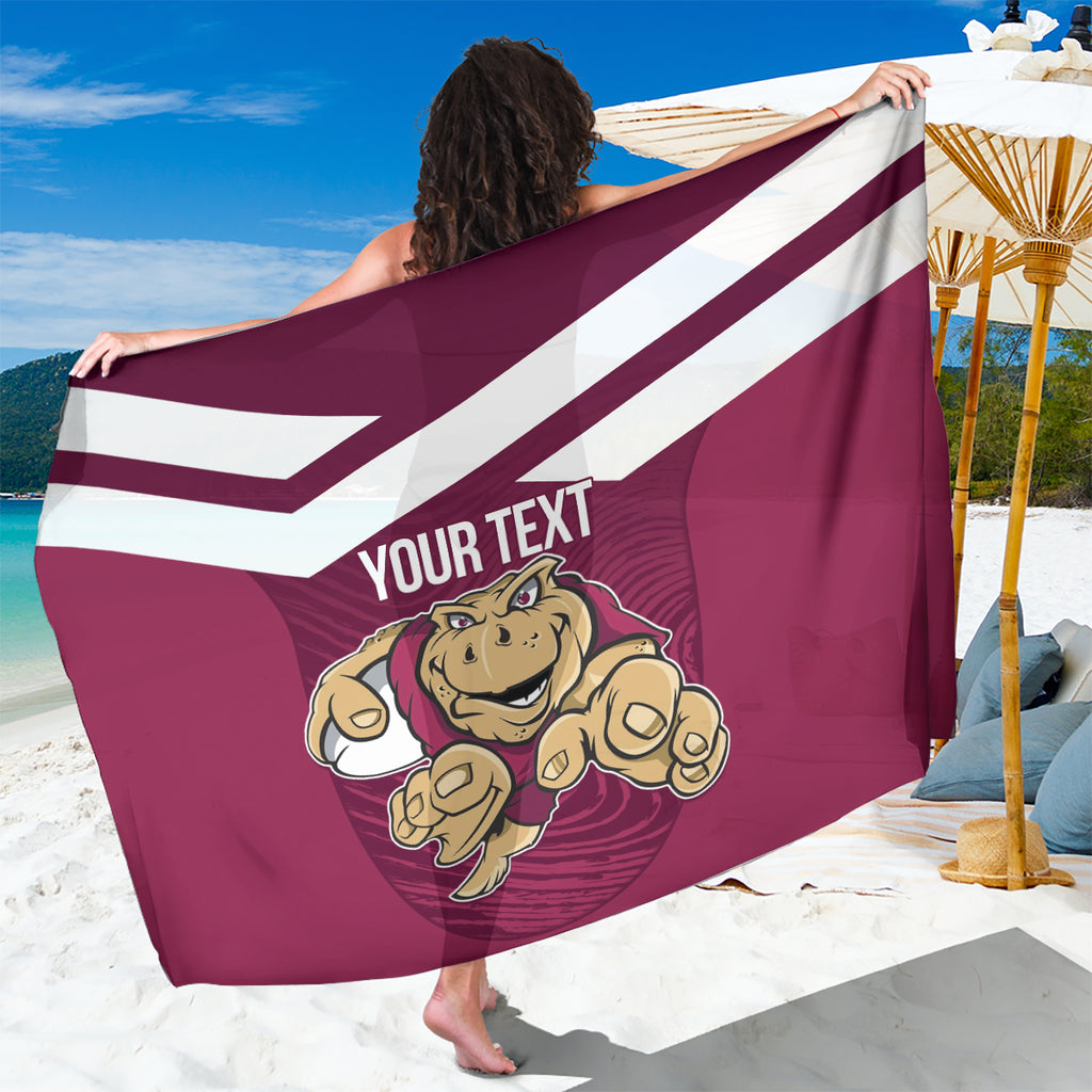Custom Queensland Rugby Sarong Maroons Cane Toad Origin Sporty