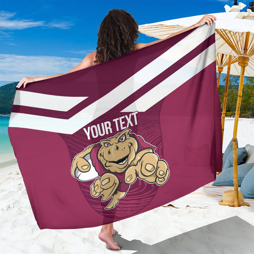 Custom Queensland Rugby Sarong Maroons Cane Toad Origin Sporty