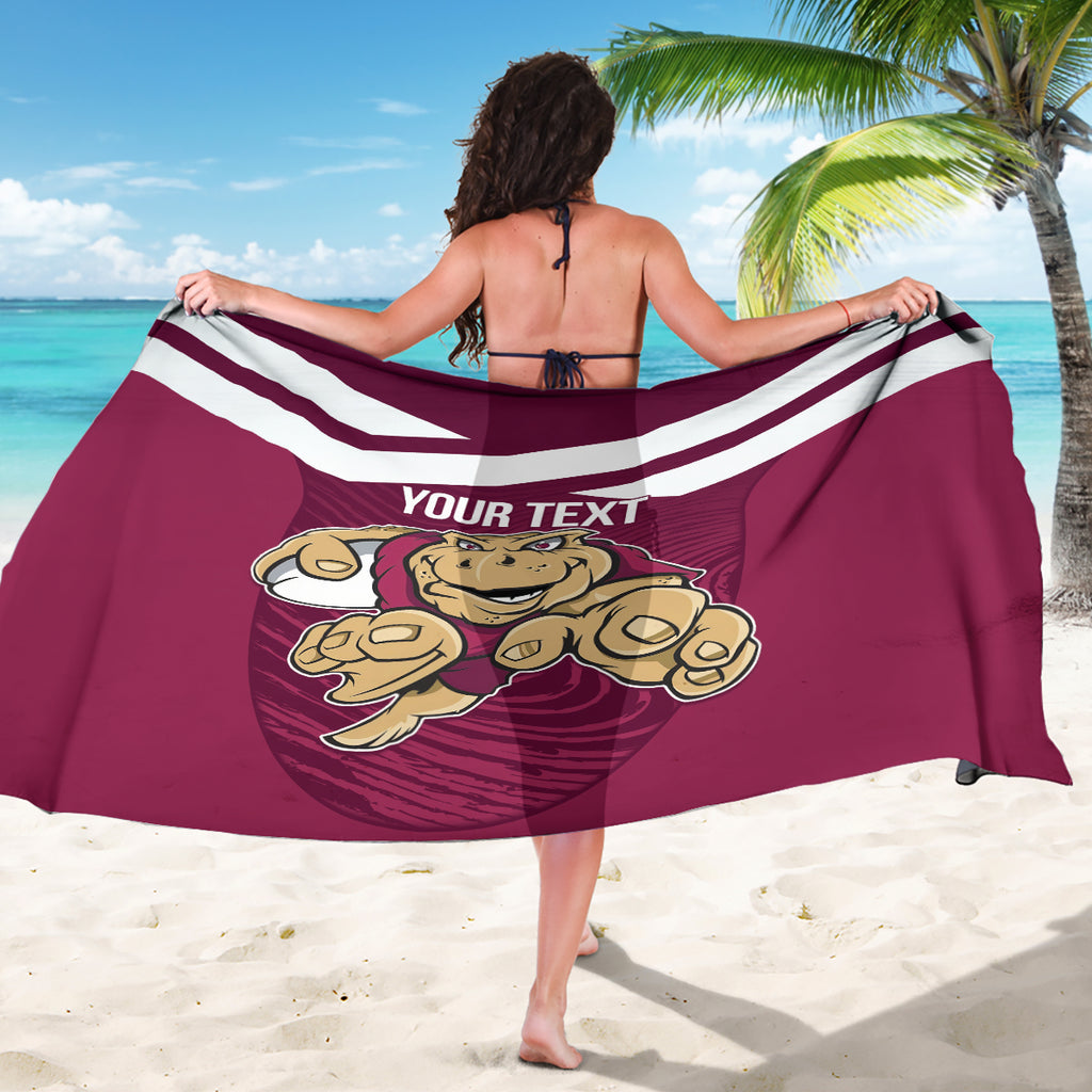 Custom Queensland Rugby Sarong Maroons Cane Toad Origin Sporty