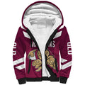 Custom Queensland Rugby Sherpa Hoodie Maroons Cane Toad Origin Sporty