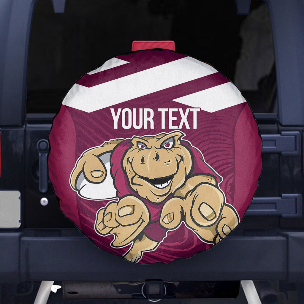Custom Queensland Rugby Spare Tire Cover Maroons Cane Toad Origin Sporty