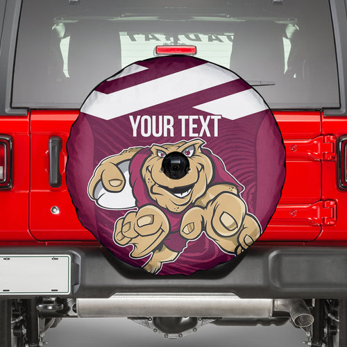 Custom Queensland Rugby Spare Tire Cover Maroons Cane Toad Origin Sporty