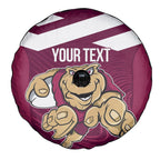 Custom Queensland Rugby Spare Tire Cover Maroons Cane Toad Origin Sporty