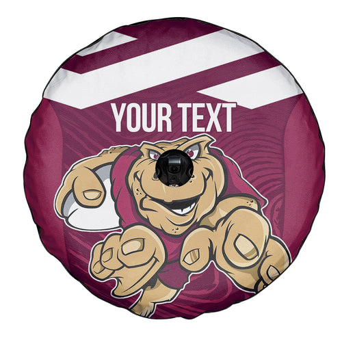 Custom Queensland Rugby Spare Tire Cover Maroons Cane Toad Origin Sporty