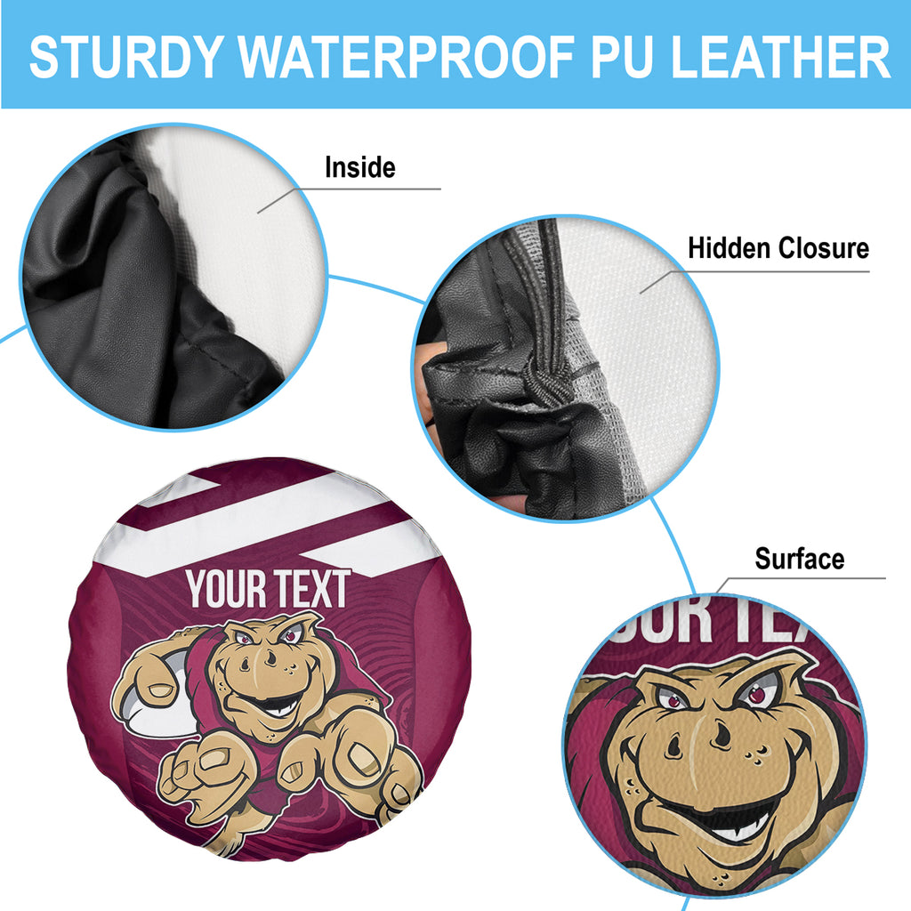 Custom Queensland Rugby Spare Tire Cover Maroons Cane Toad Origin Sporty