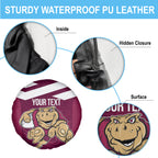 Custom Queensland Rugby Spare Tire Cover Maroons Cane Toad Origin Sporty