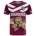 Custom Queensland Rugby T Shirt Maroons Cane Toad Origin Sporty