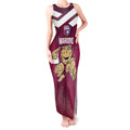 Custom Queensland Rugby Tank Maxi Dress Maroons Cane Toad Origin Sporty