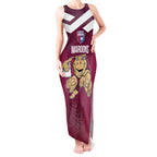 Custom Queensland Rugby Tank Maxi Dress Maroons Cane Toad Origin Sporty