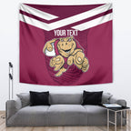 Custom Queensland Rugby Tapestry Maroons Cane Toad Origin Sporty