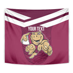 Custom Queensland Rugby Tapestry Maroons Cane Toad Origin Sporty