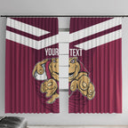 Custom Queensland Rugby Window Curtain Maroons Cane Toad Origin Sporty